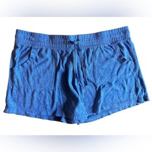 Athletic Works Casual Cotton Shorts, Blue, Size XL